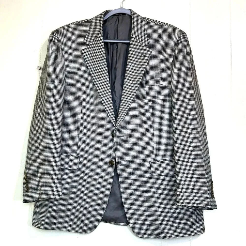 CHAPS Suit Blazer 100%Silk Long Sleeve Button Closure Sport Suit Blazer Size 42R
